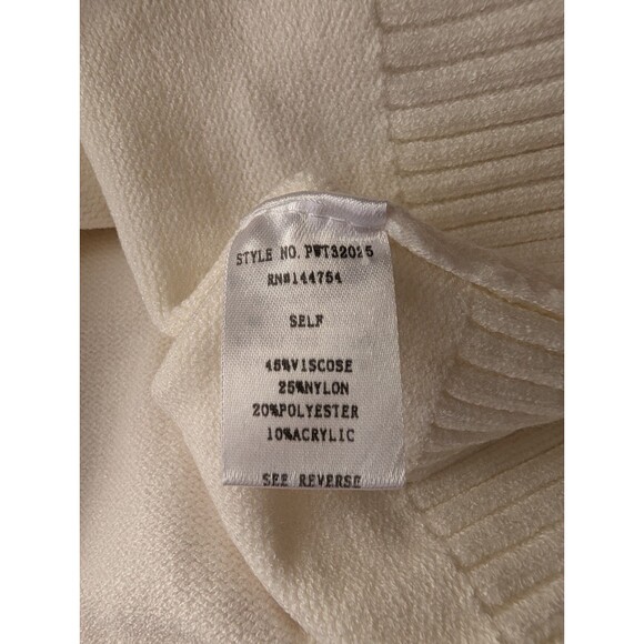 Davi & Dani Womens Granny Square Crochet Sweater 1XL XL 1X White Pink Orange - Picture 11 of 14